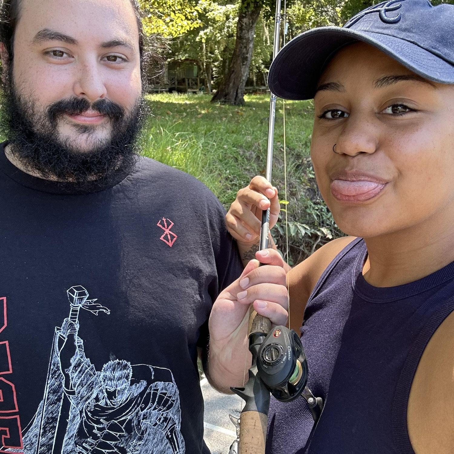 Fishing together for the first time