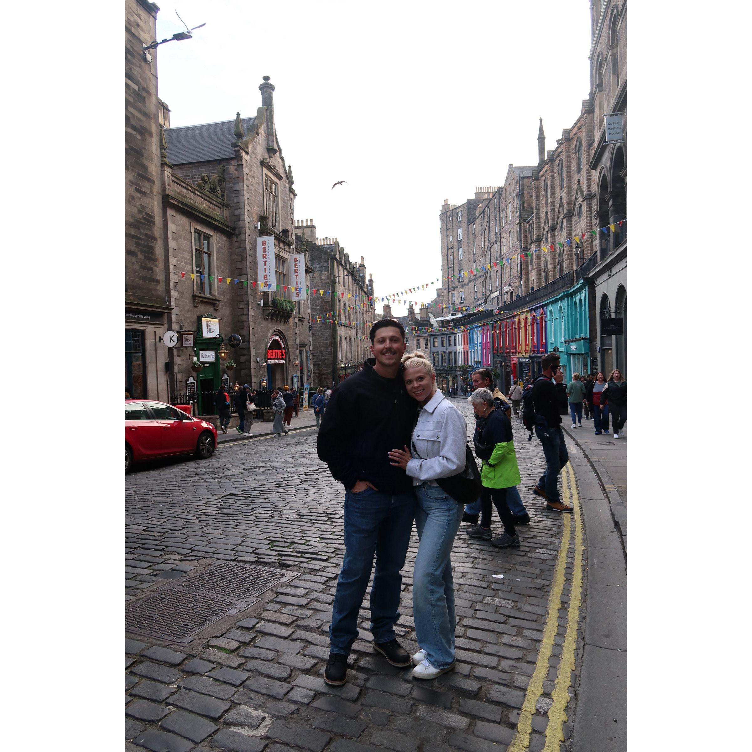 Famous "Victoria Street" in Edinburgh!