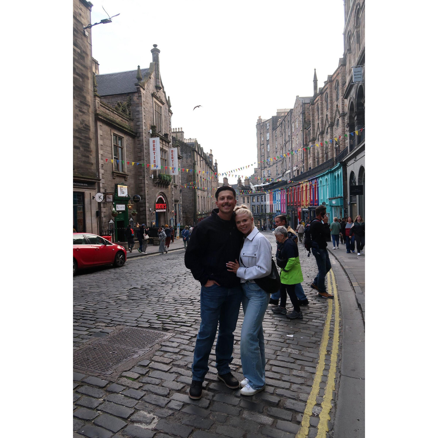 Famous "Victoria Street" in Edinburgh!