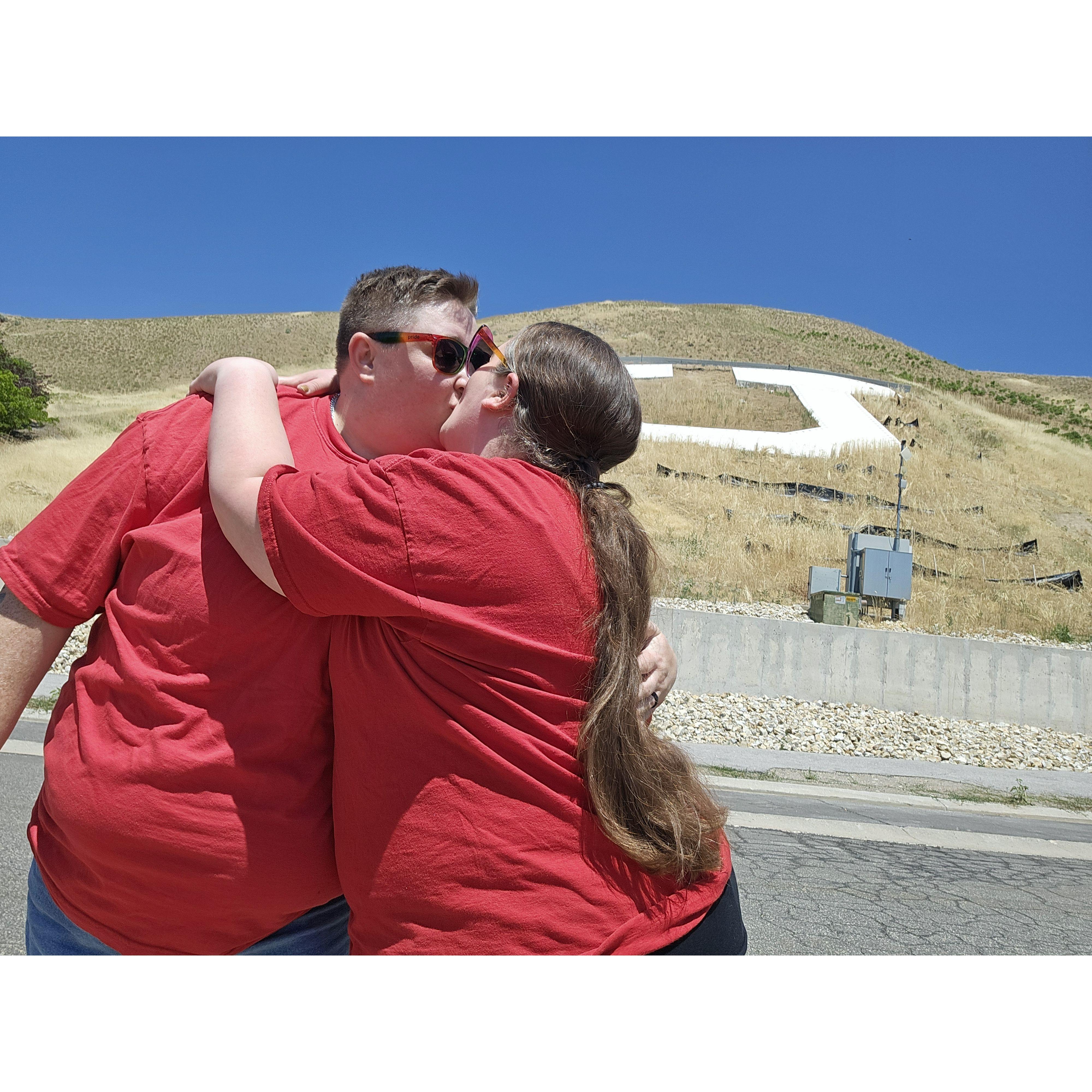 We hiked up to the Block U for this photo