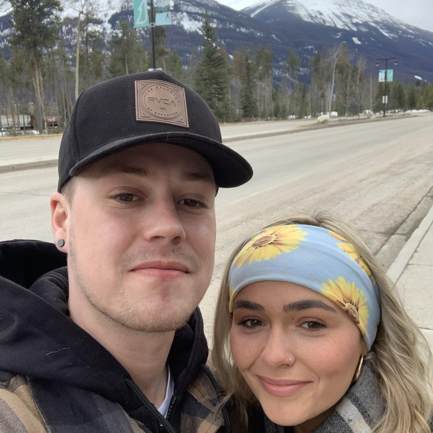 Our first month together we took a road trip to Jasper. March 2020 during the covid lockdown, I guess this makes us a covid couple?!