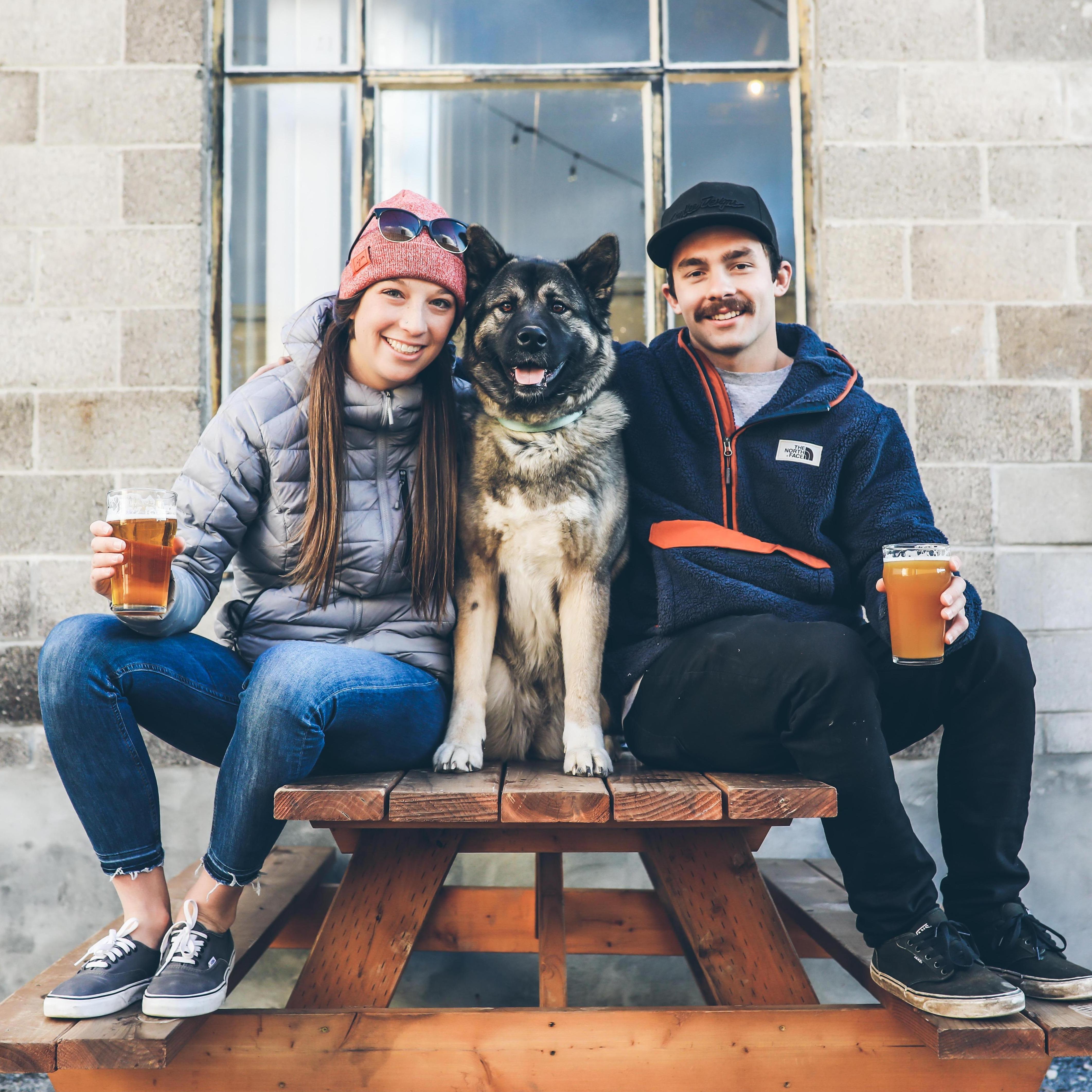 Fisher Brewing with Maiya pup.
SLC, 2018