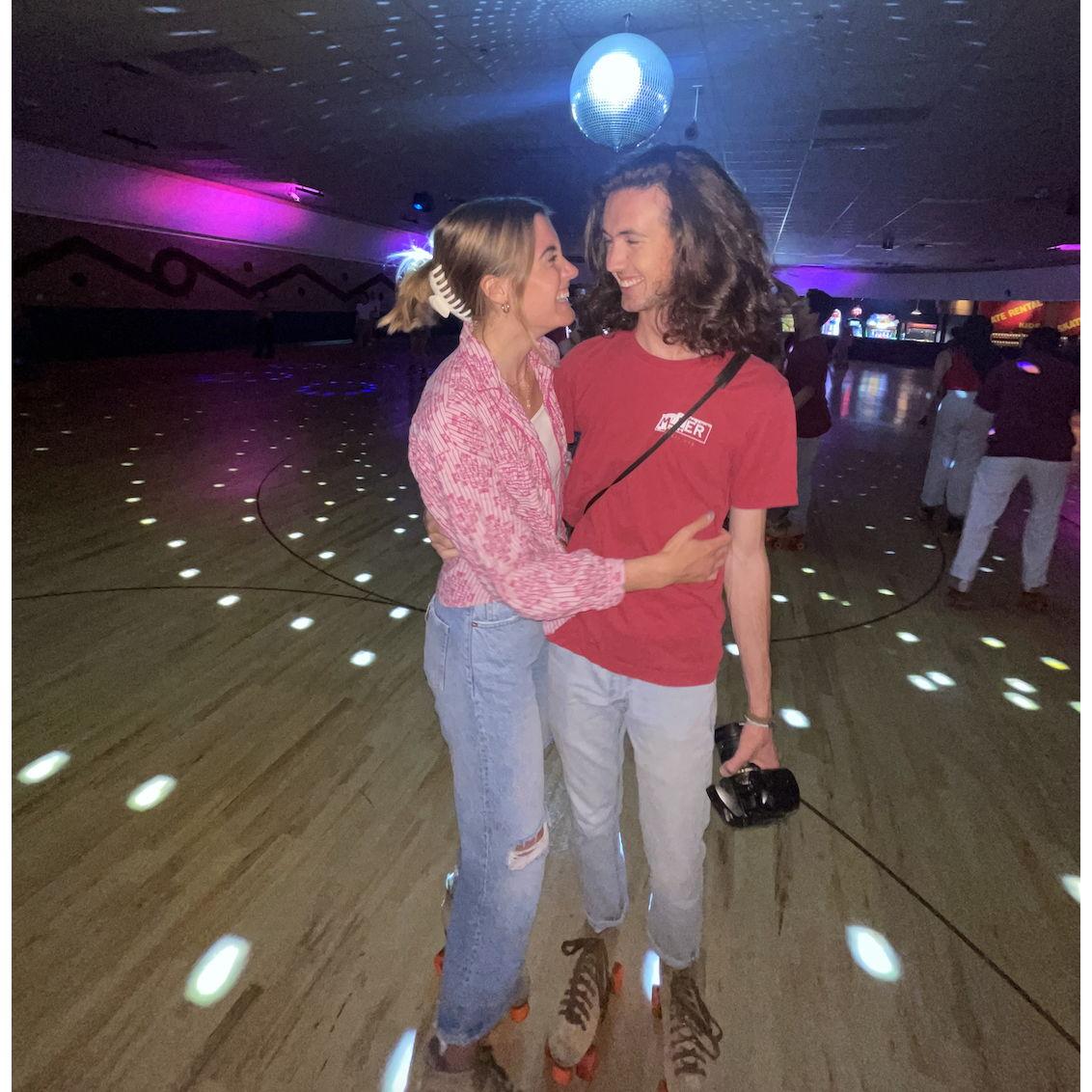 Roller skating date night!