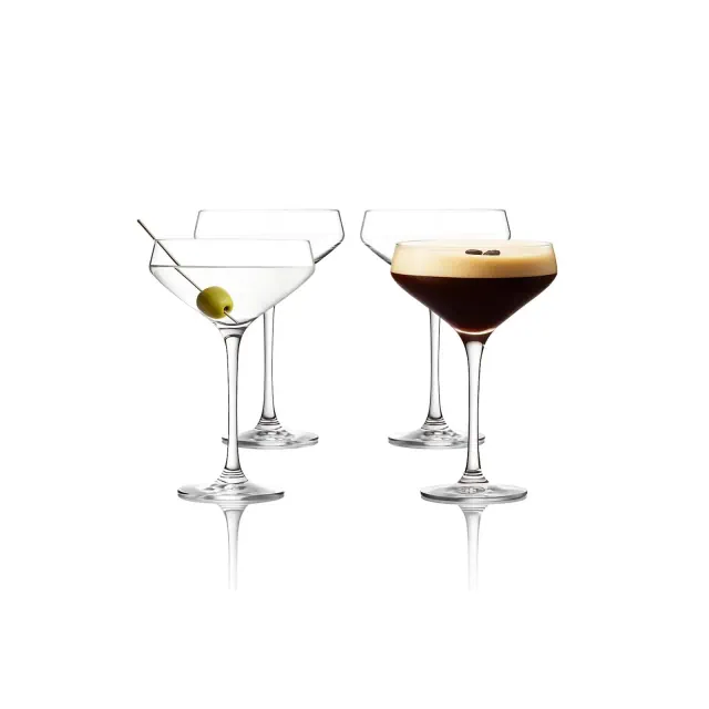 LEMONSODA Nick And Nora 6oz Martini Glass - 4 Piece Set