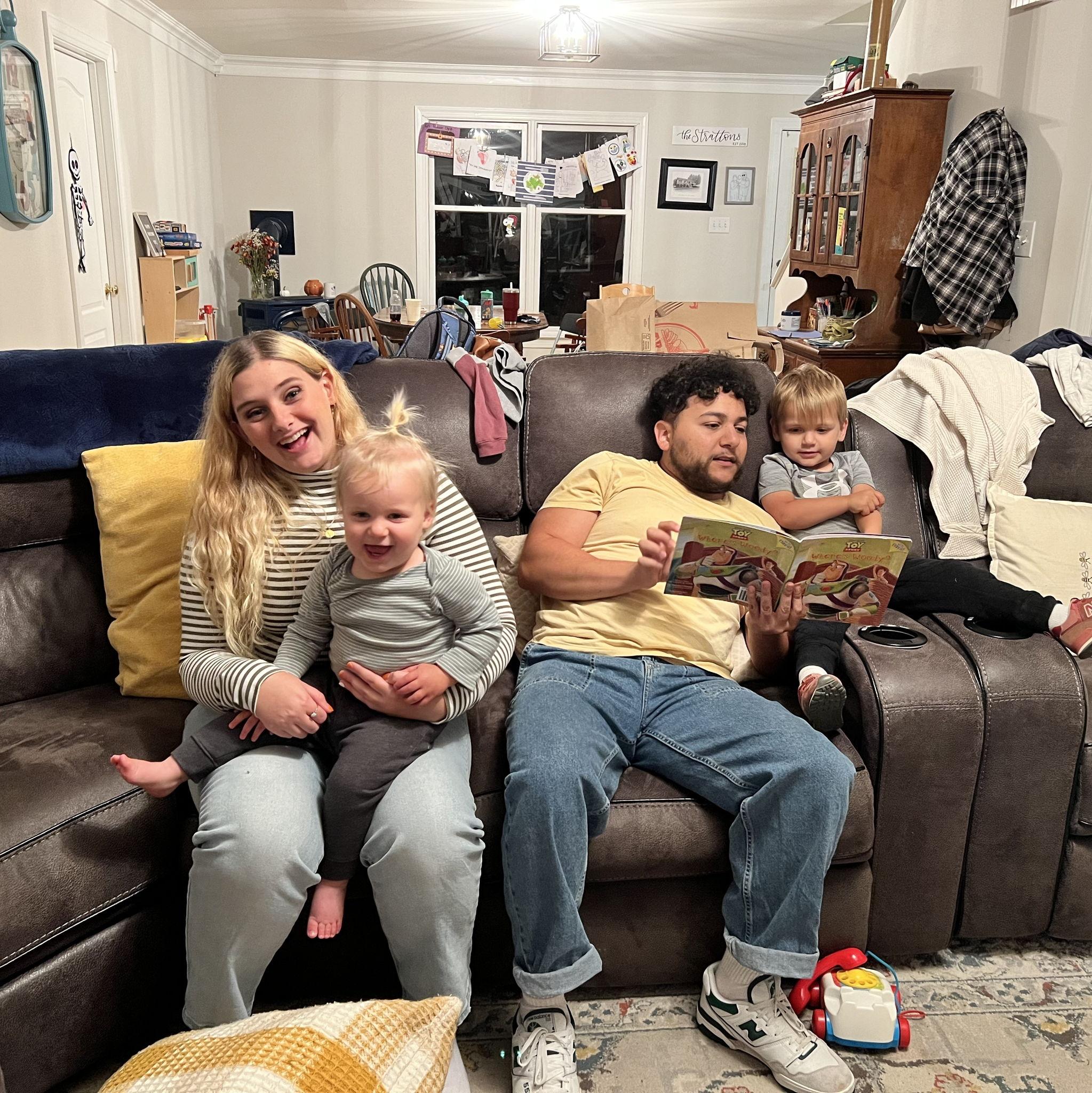 Spending some quality time with Ashley's nephews, Kip and Tate, October 2023