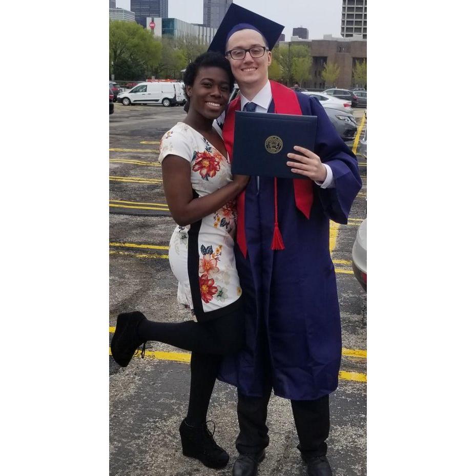 The day Anthony graduated with his Bachelor's in Urban Studies from UIC in 2019. He's off to get his Master's at Duke now!