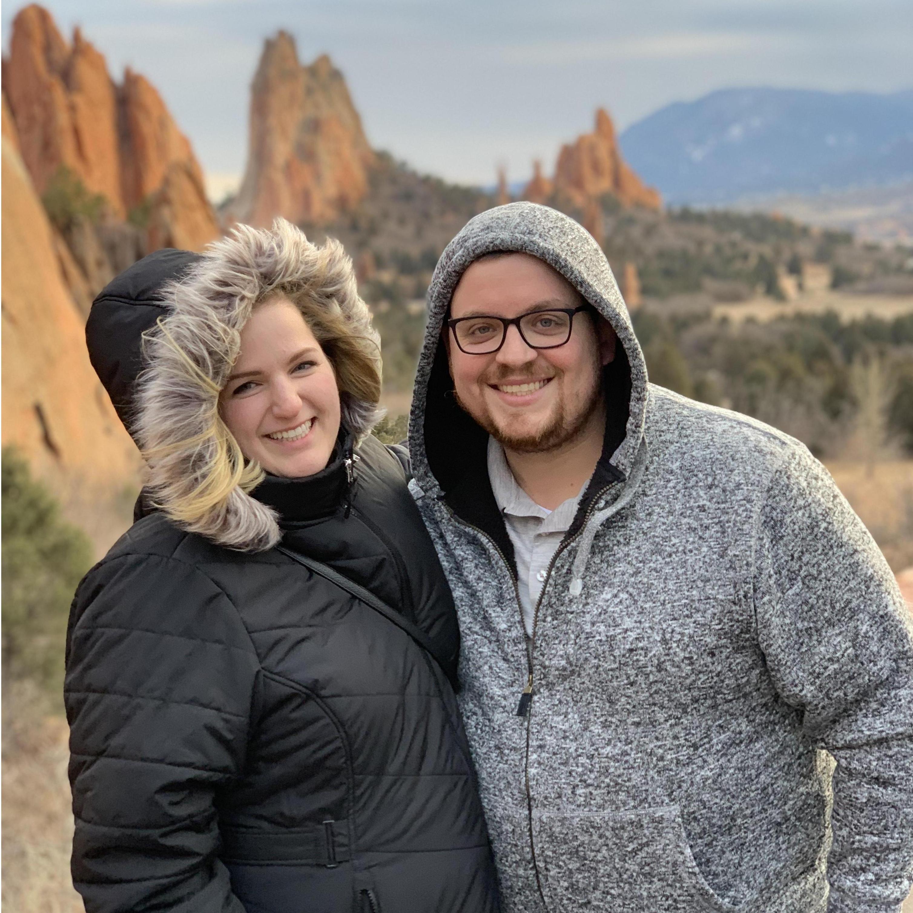 This is from our visit to Colorado in December of 2018 to meet Katie's family. This was taken in Colorado Springs, CO at Garden of the Gods Park.