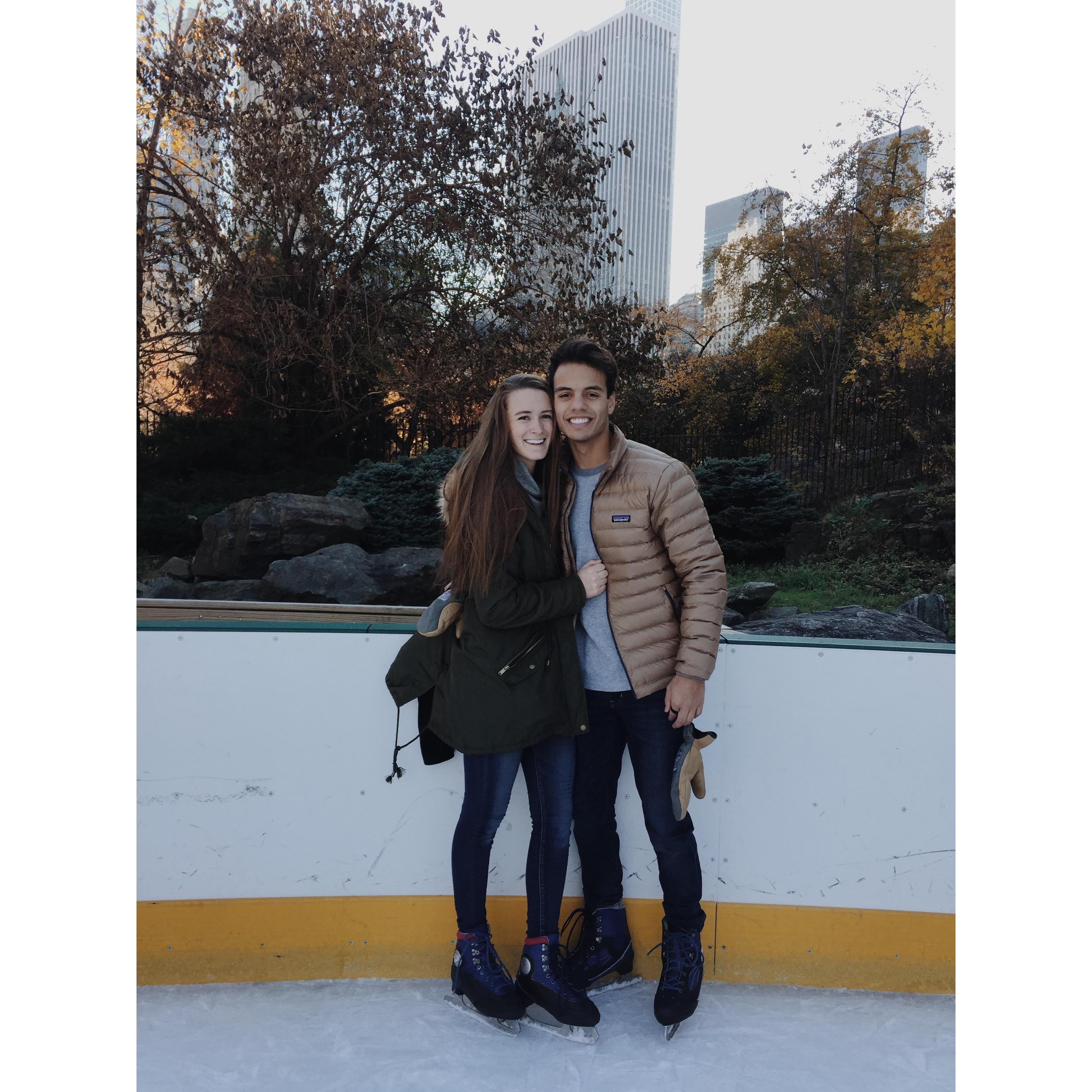 We went iceskating in Central Park in New York City.