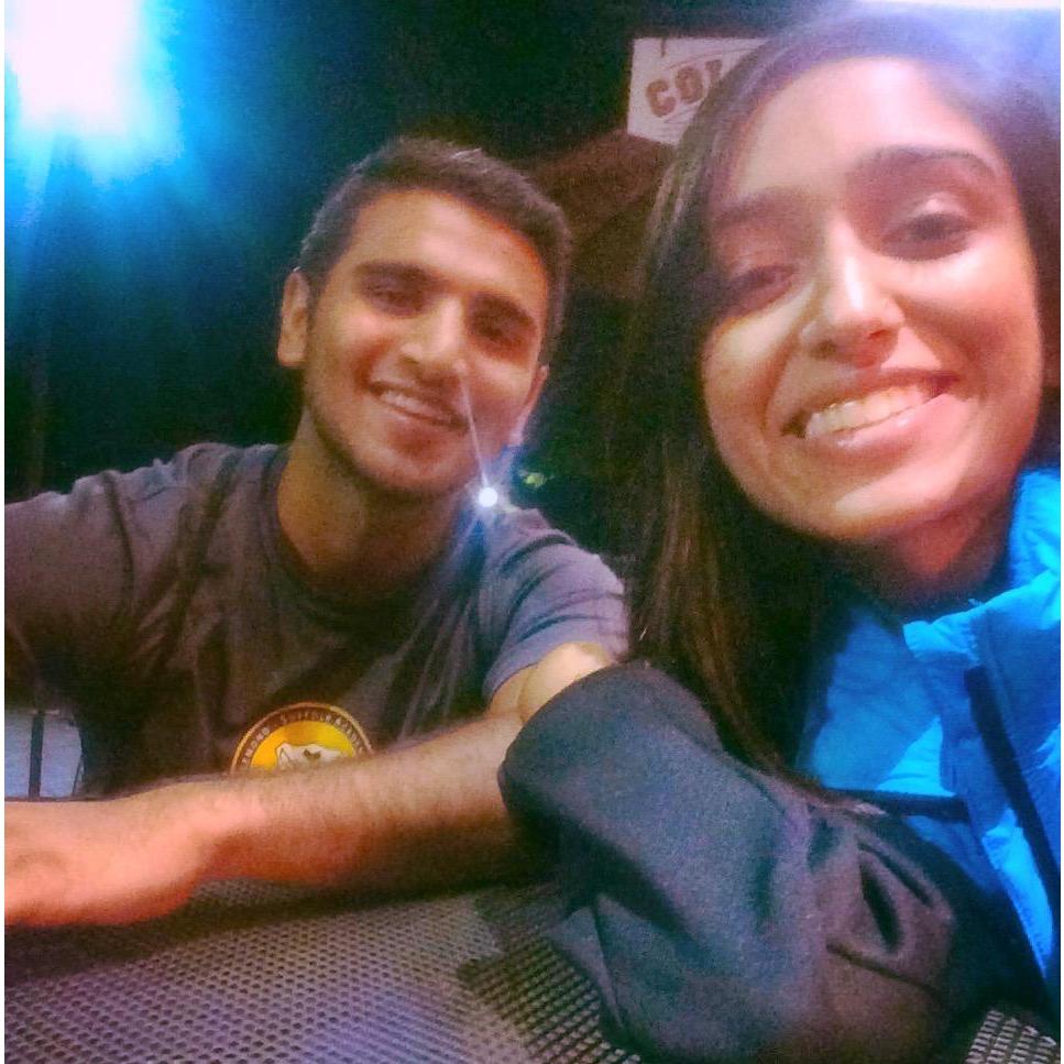 Our first picture in 2015 at UVA orientation with big smiles and big dreams.