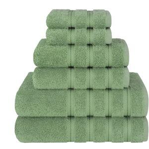 American Soft Linen Luxury Turkish 6 Piece Towel Set, 100% Cotton Soft Absorbent Bath Towels for Bathroom