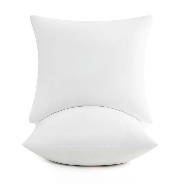 puredown® 18x18 Pillow Inserts, Fluffy Soft Square Form Sham Stuffer Set of 2, Decorative Throw Pillows for Couch, Sofa, Bed and Home Decor