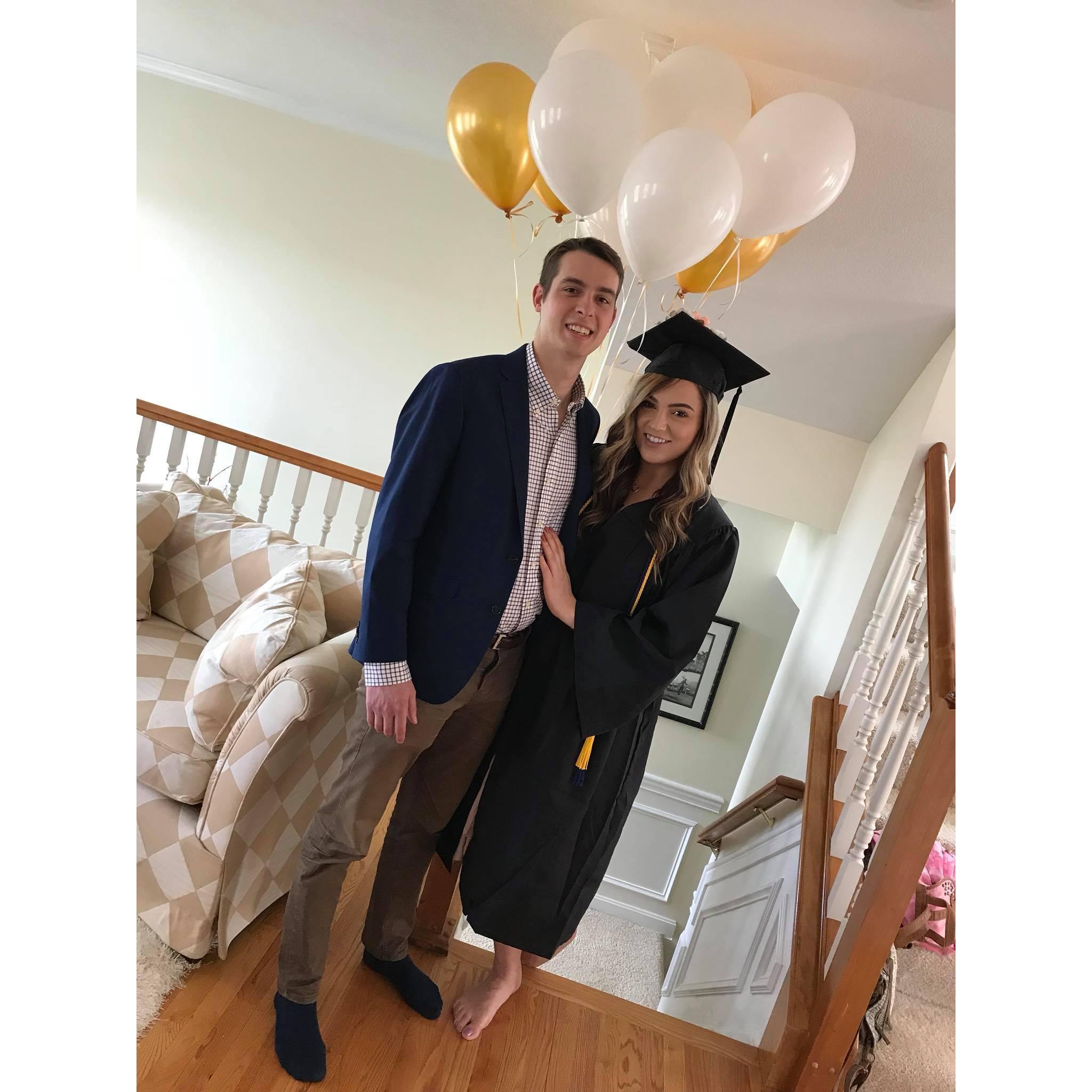 Celebrating Liv's graduation from Pitt!