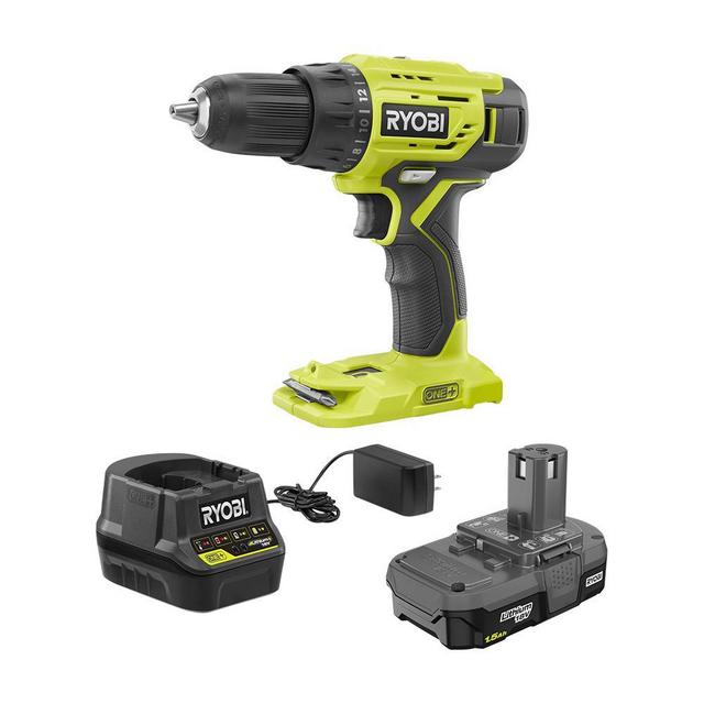 18-Volt ONE+ Lithium-Ion Cordless 1/2 in. Drill/Driver Kit with (1) 1.5 Ah Battery and 18-Volt Charger