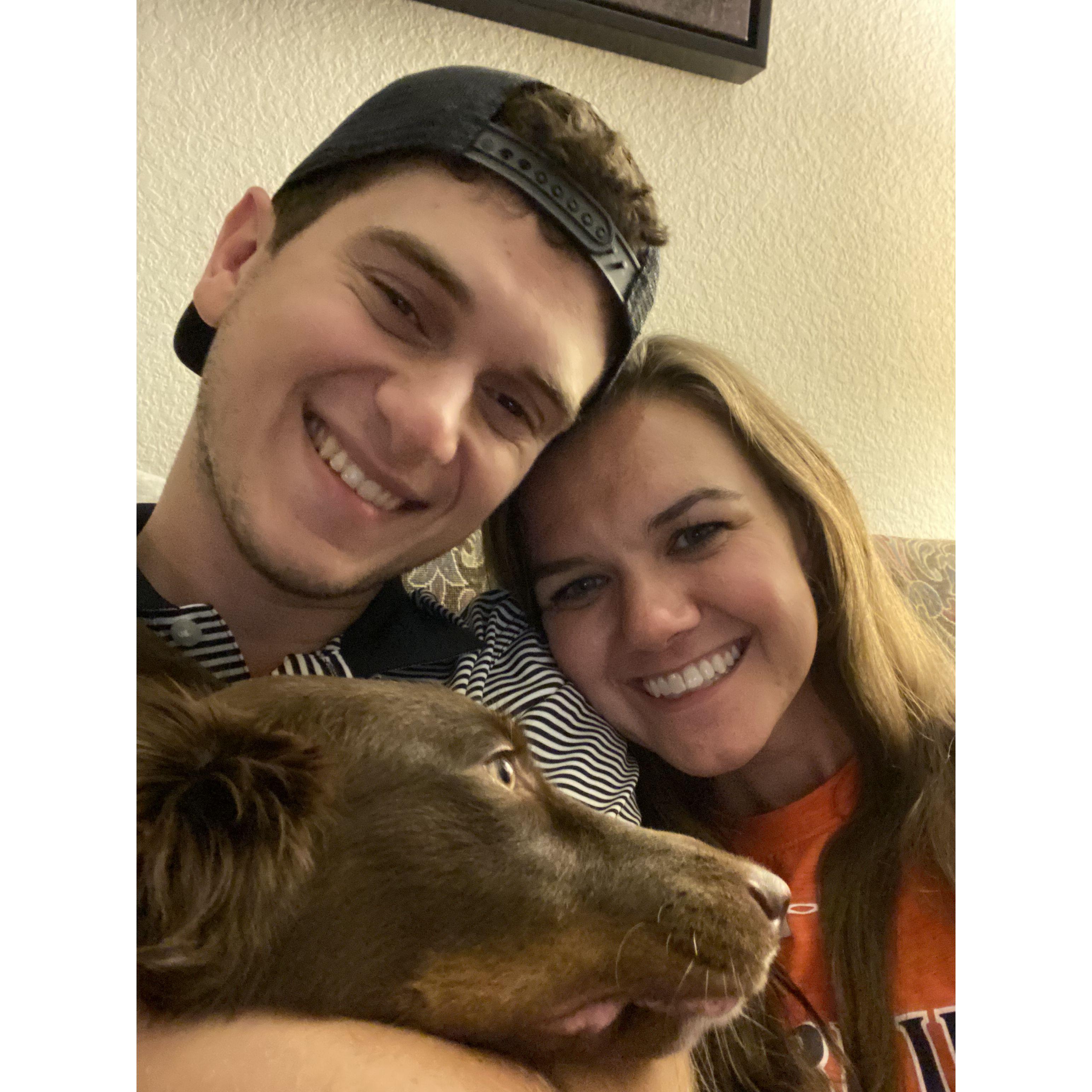 Maggie has always wanted to be included in every photo!
