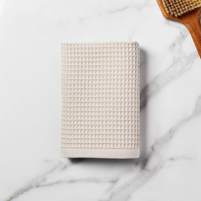 Organic Waffle Towel, Hand Towel, Oatmeal
