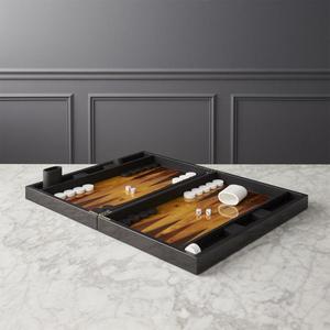 Burl Wood Backgammon Set