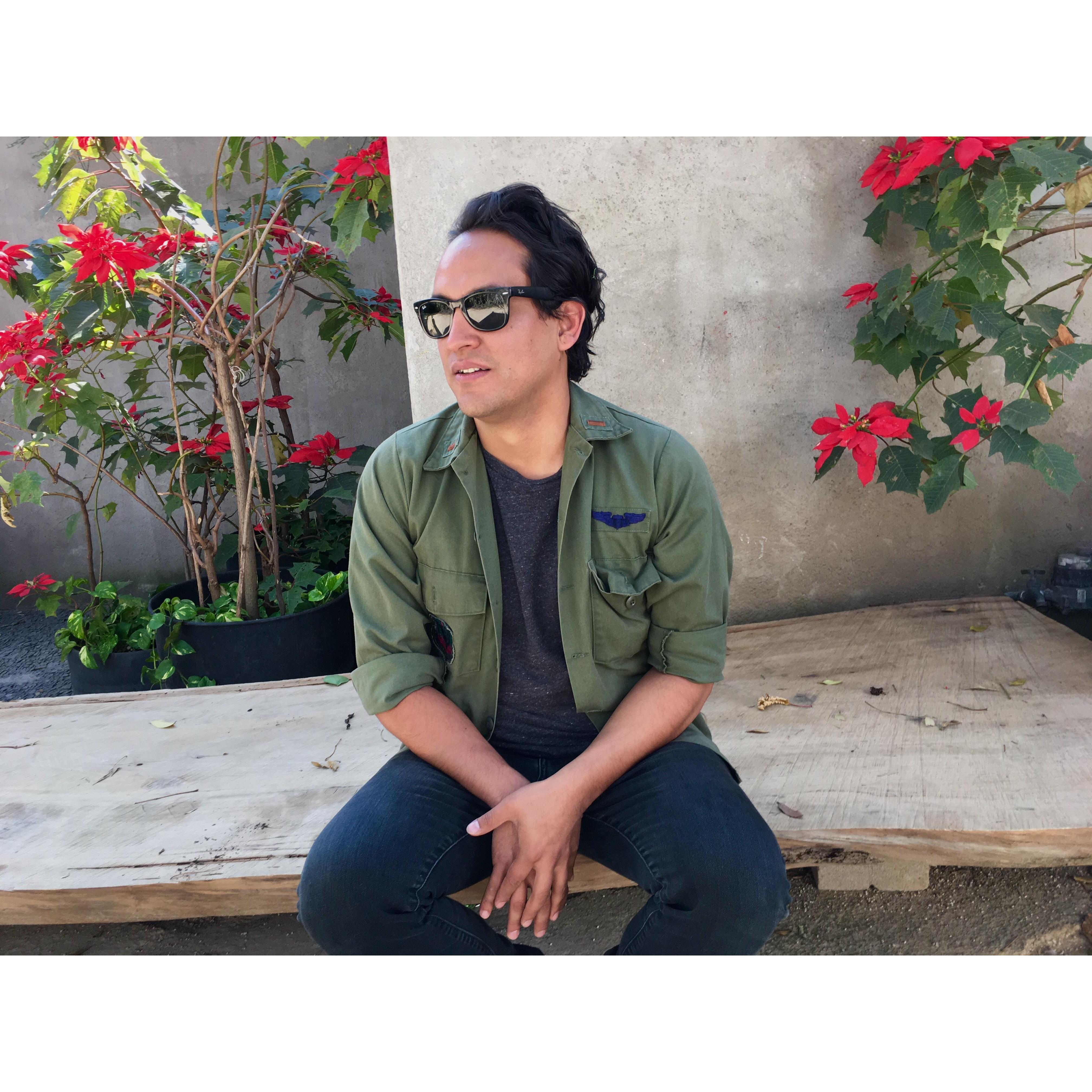 male model at La Casa de Luis Barragan; CDMX, 2017