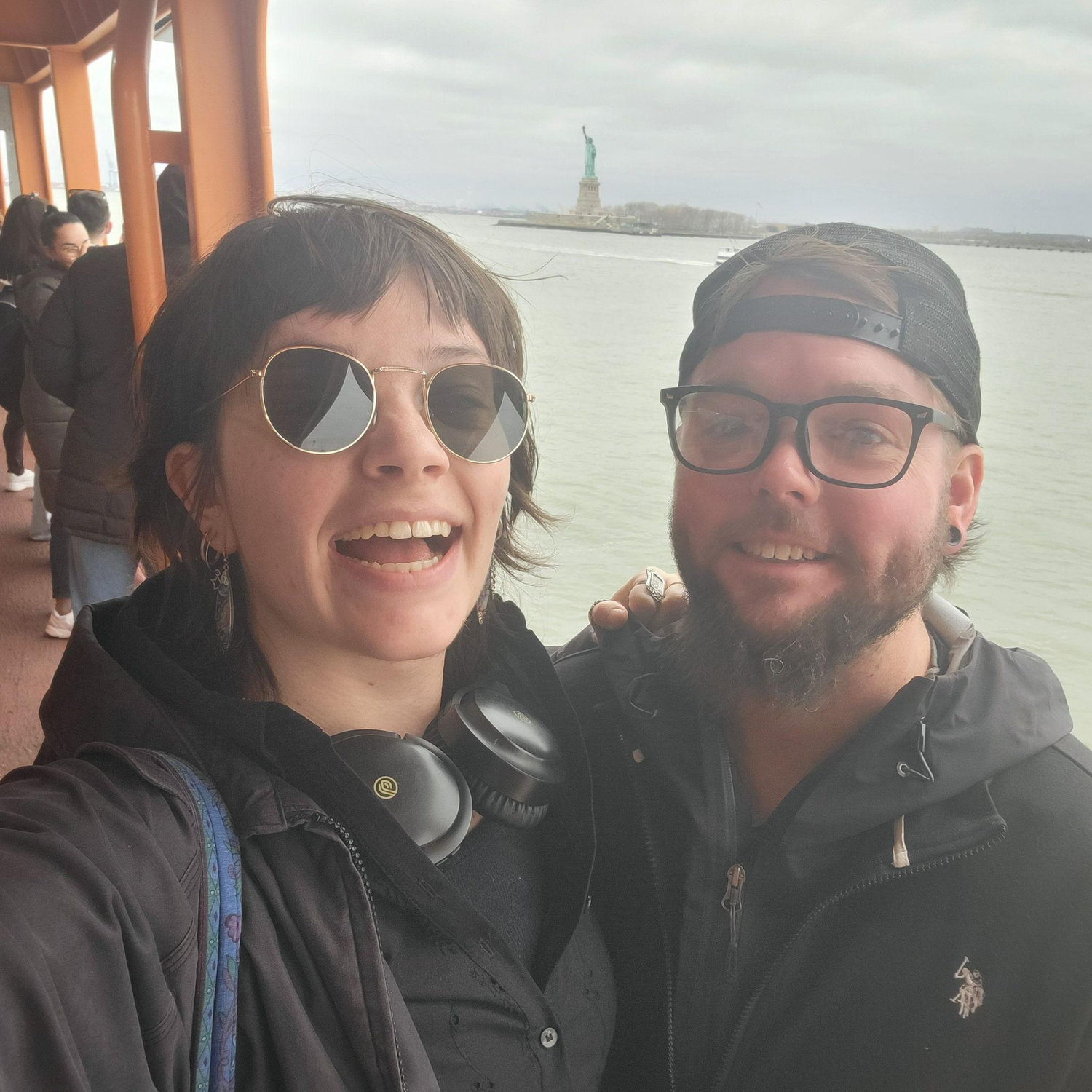 Morgan's first time seeing the Statue of Liberty