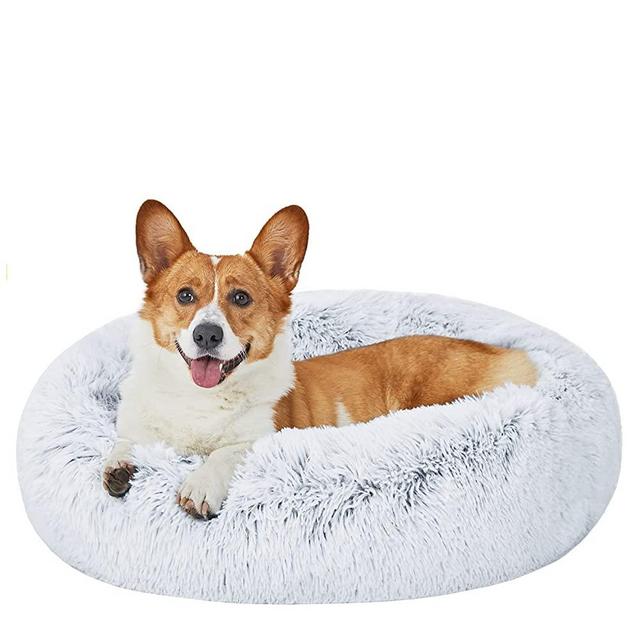 HACHIKITTY Dog Beds Calming Donut Bed, Puppy Dog Bed Large Dogs, Dog Beds for Medium Dogs Washable