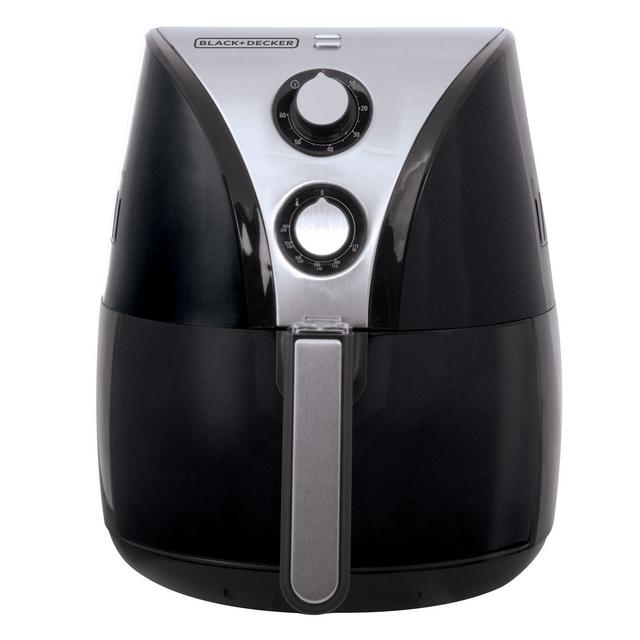 BLACK+DECKER HF110SBD 2-Liter Oil Free Air Fryer, Black / Stainless Steel