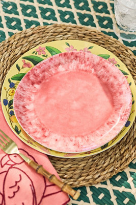 Reactive Melamine Dessert Plates, Set of 4