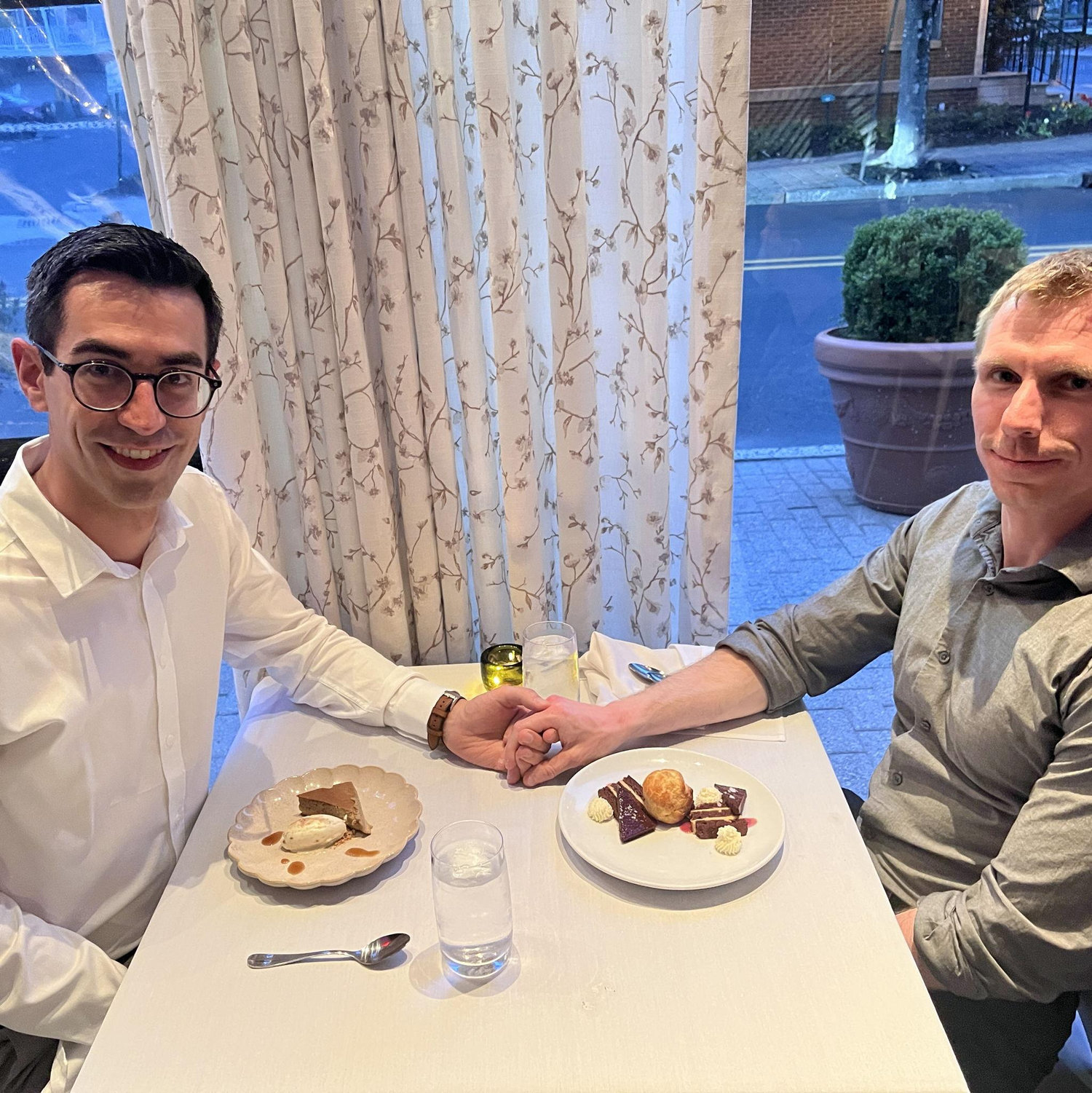 Dinner after Getting Engaged on April 19, 2025