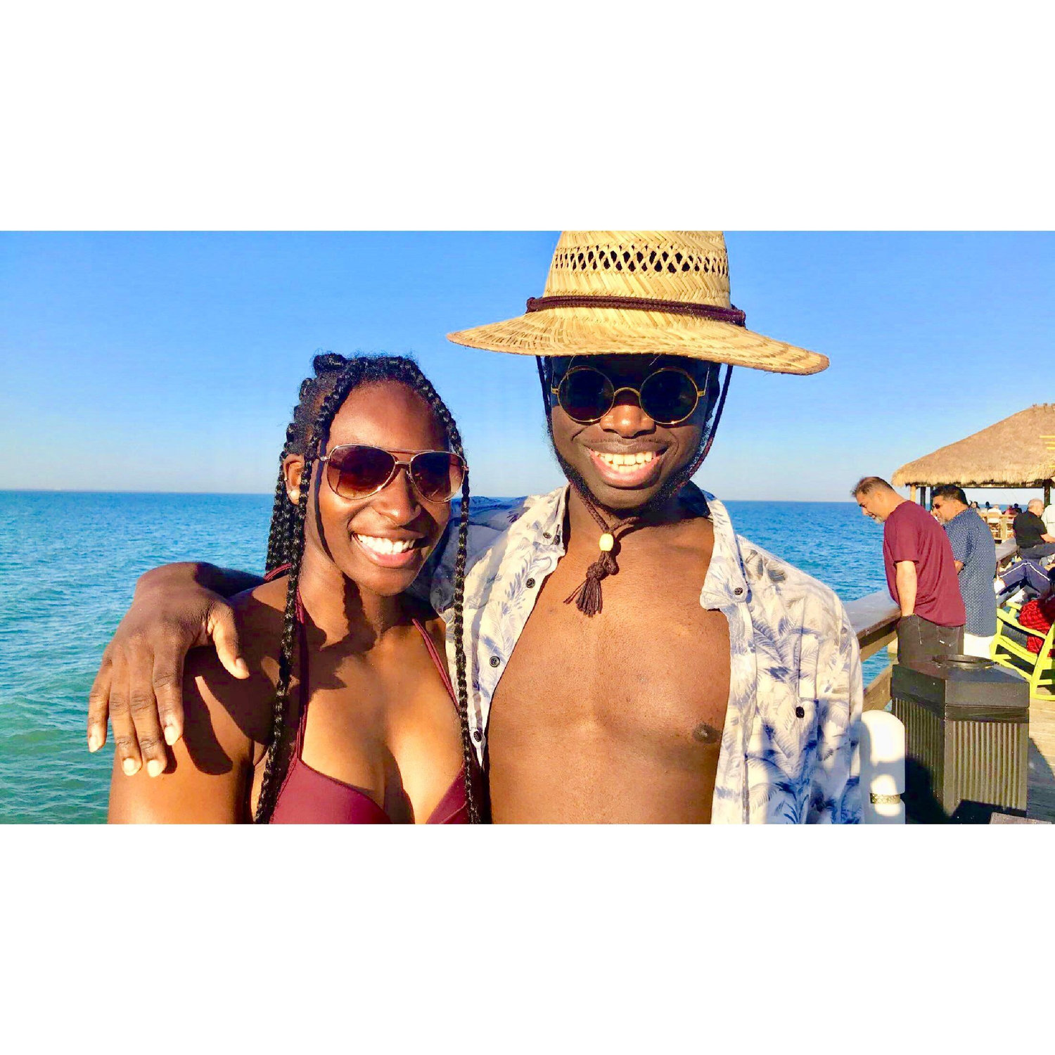 First picture together: March 2018: Adarius visiting Kamryn during Spring Break