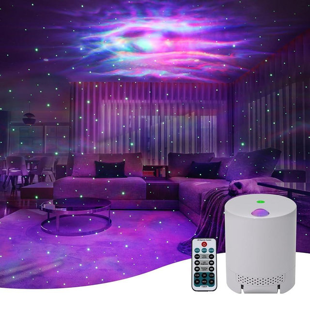 Star Projector, Galaxy Projector for Bedroom, Night Light Projector with Timer and Remote Control, Adjustable Speed and Brightness, for Aurora Projector for Bedroom, Living Room and Home Theater