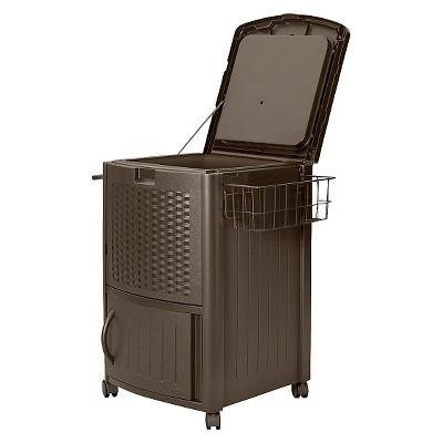 Suncast Cooler Box Resin Wicker 77 Quart