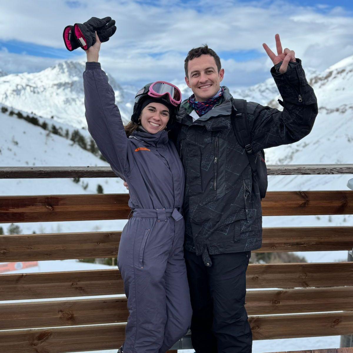 Our first ski trip together in Val d'isere