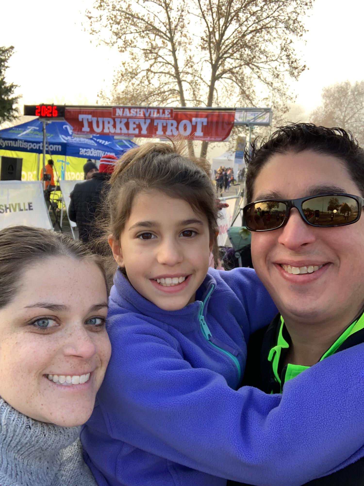 Steven ran an 8 mile race on Thanksgiving Morning 2018.