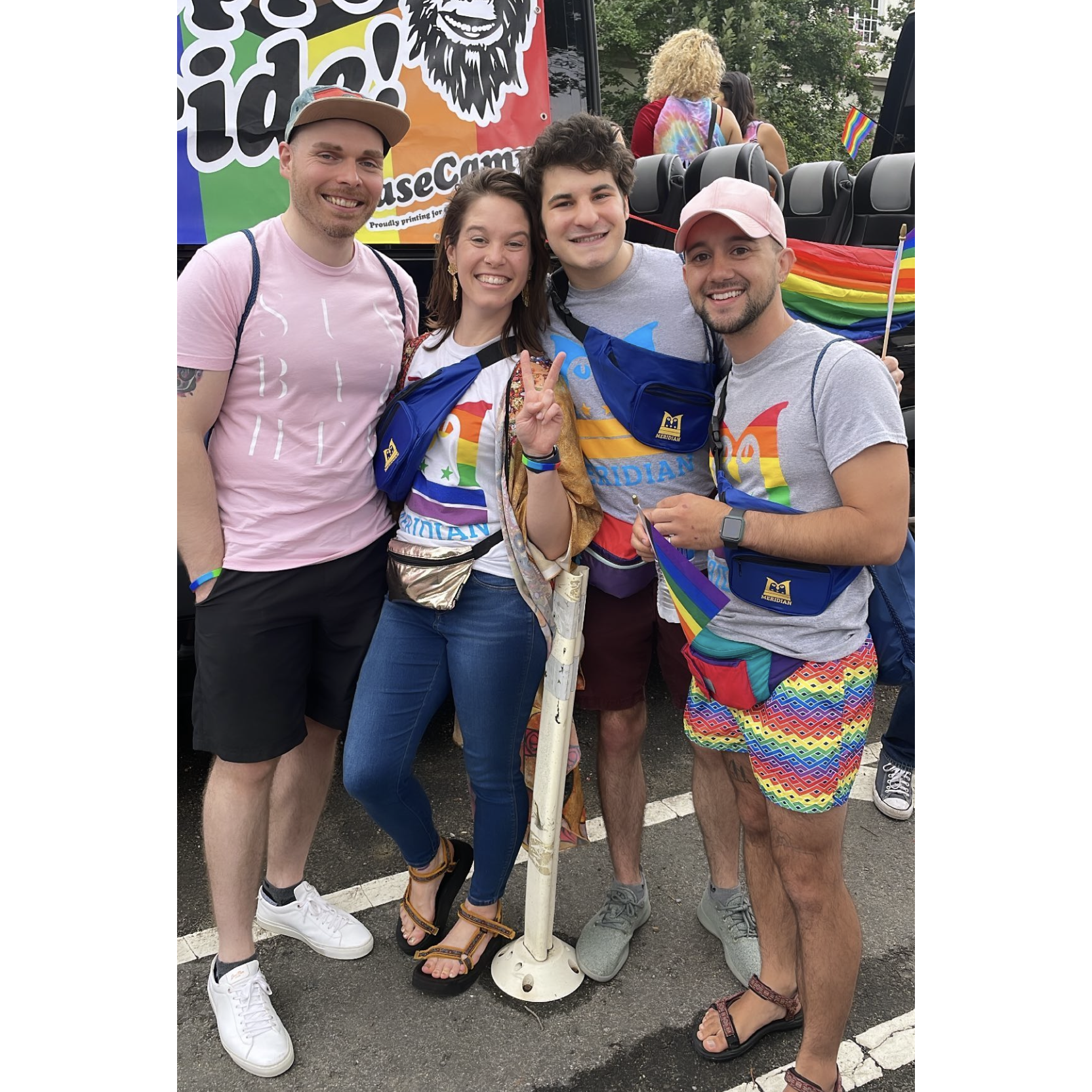 At the Pride Parade in DC.