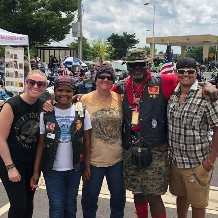 Rolling Thunder 2019 - Jada was still shorter than Erin then!!!