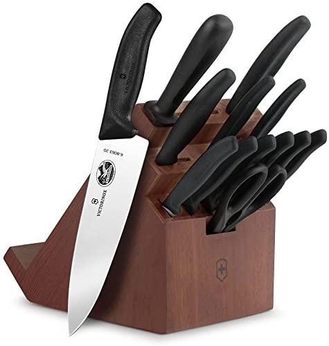 Victorinox 6.7833.6US1 sadf Swiss Classic 6-Piece Steak Knife Set,  4-1/2-Inch Serrated Blades with Round Tip, 4-Inch