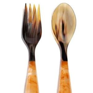 Grand Slam Salad Servers in Amber