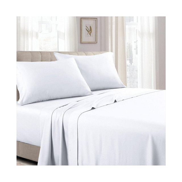 Soft Cotton Sateen Sheet Set - Extra Deep Fitted (22 inches), King