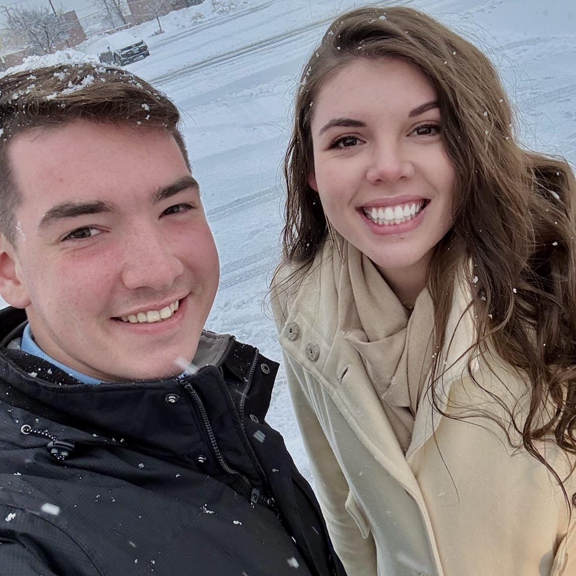 First snow day on route