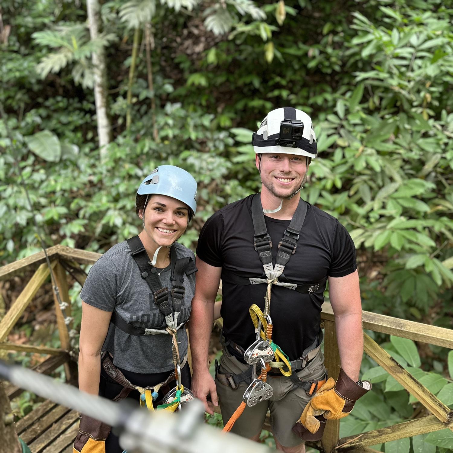 Zip lining in Saint Lucia!