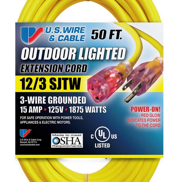 US Wire and Cable, 1 Pack, Yellow