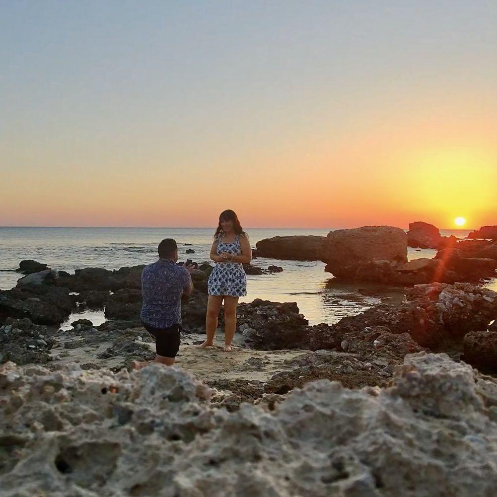 The proposal❤️-Falasarna Beach, Crete, Greece