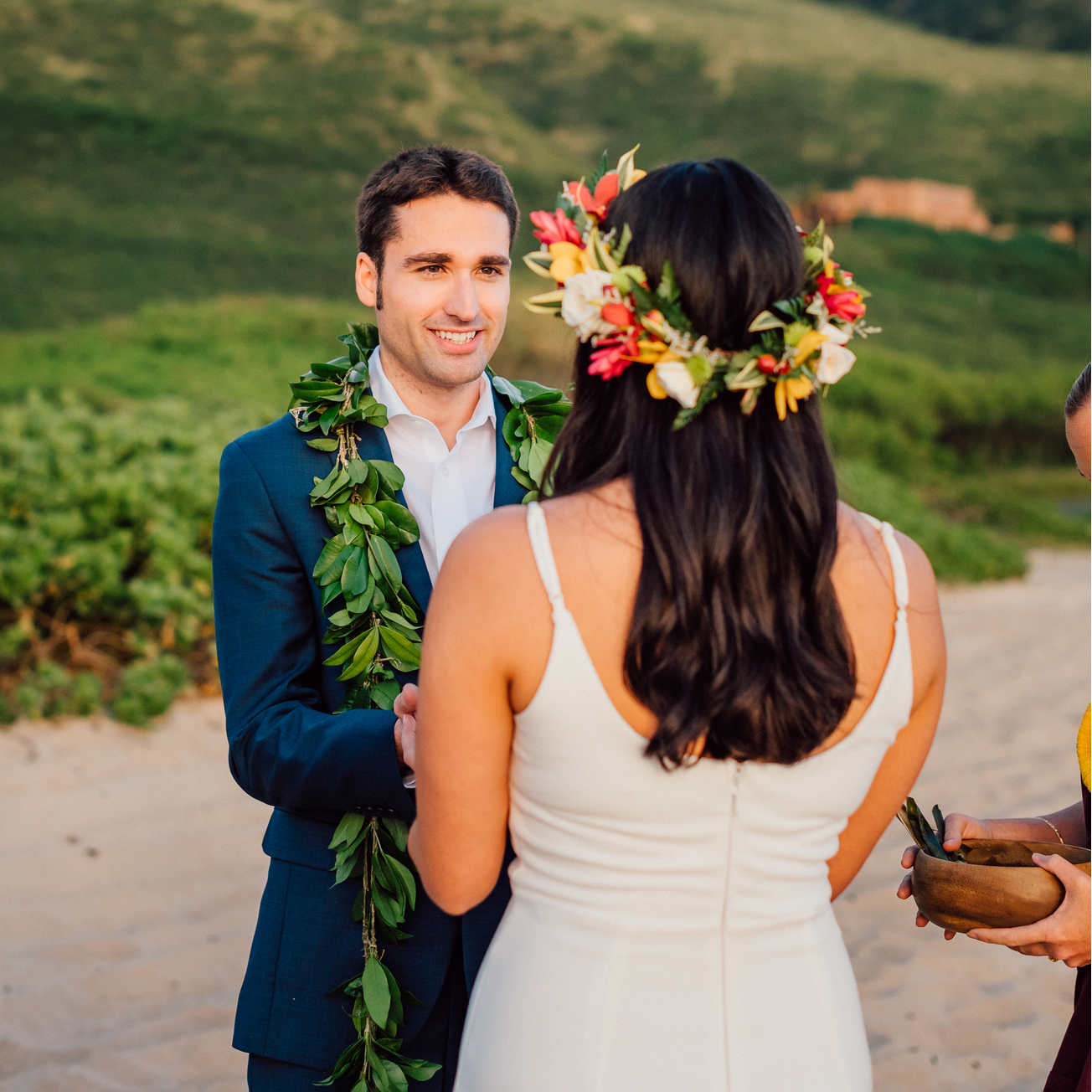 Our wedding day. Keawaula Beach, Oahu, Hawaii