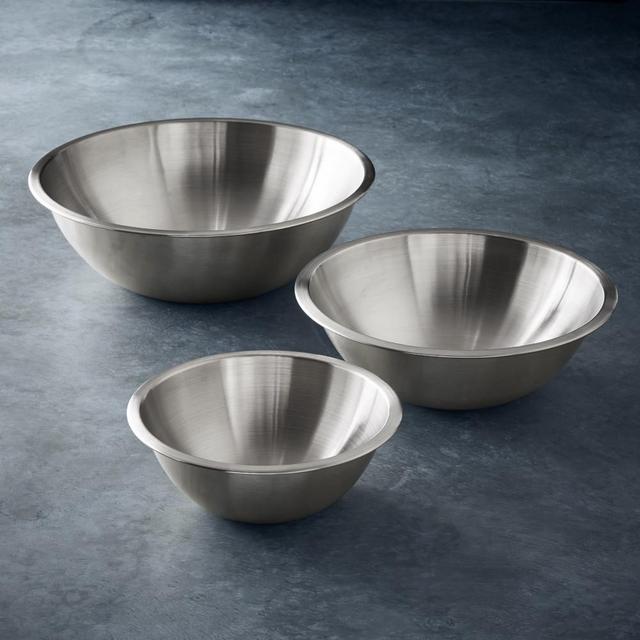 Williams Sonoma Open Kitchen Stainless Steels, Mixing Bowls, Set of 3