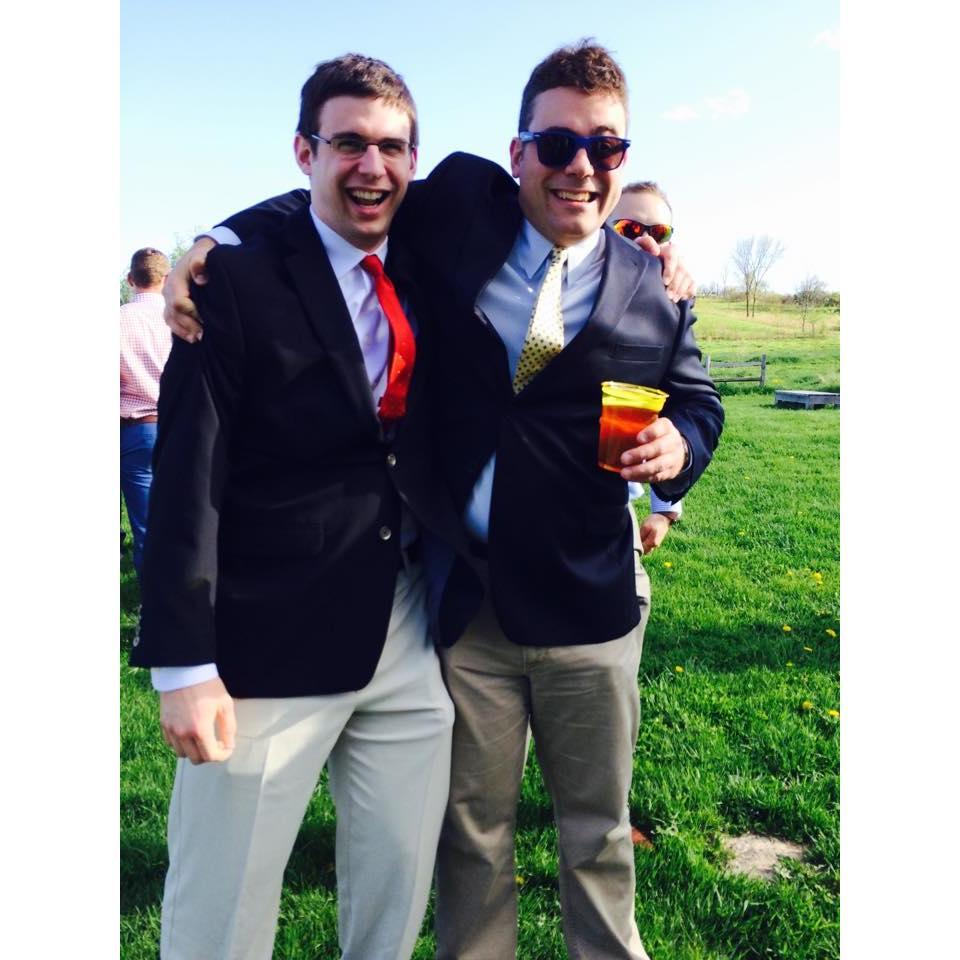 Kevin and Keith at Mel and Brian's wedding