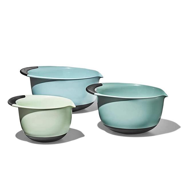 OXO Good Grips 3-Piece Mixing Bowl Set - Cadet Blue, Tower Gray, Jade