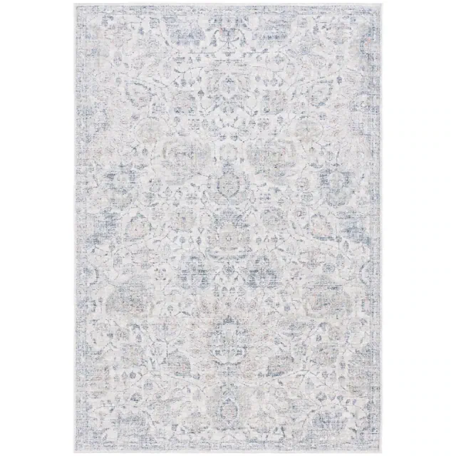 Hunter HUN107 Power Loomed Indoor Area Rug - Ivory/Dark Grey/Sage - 9'x12' - Safavieh