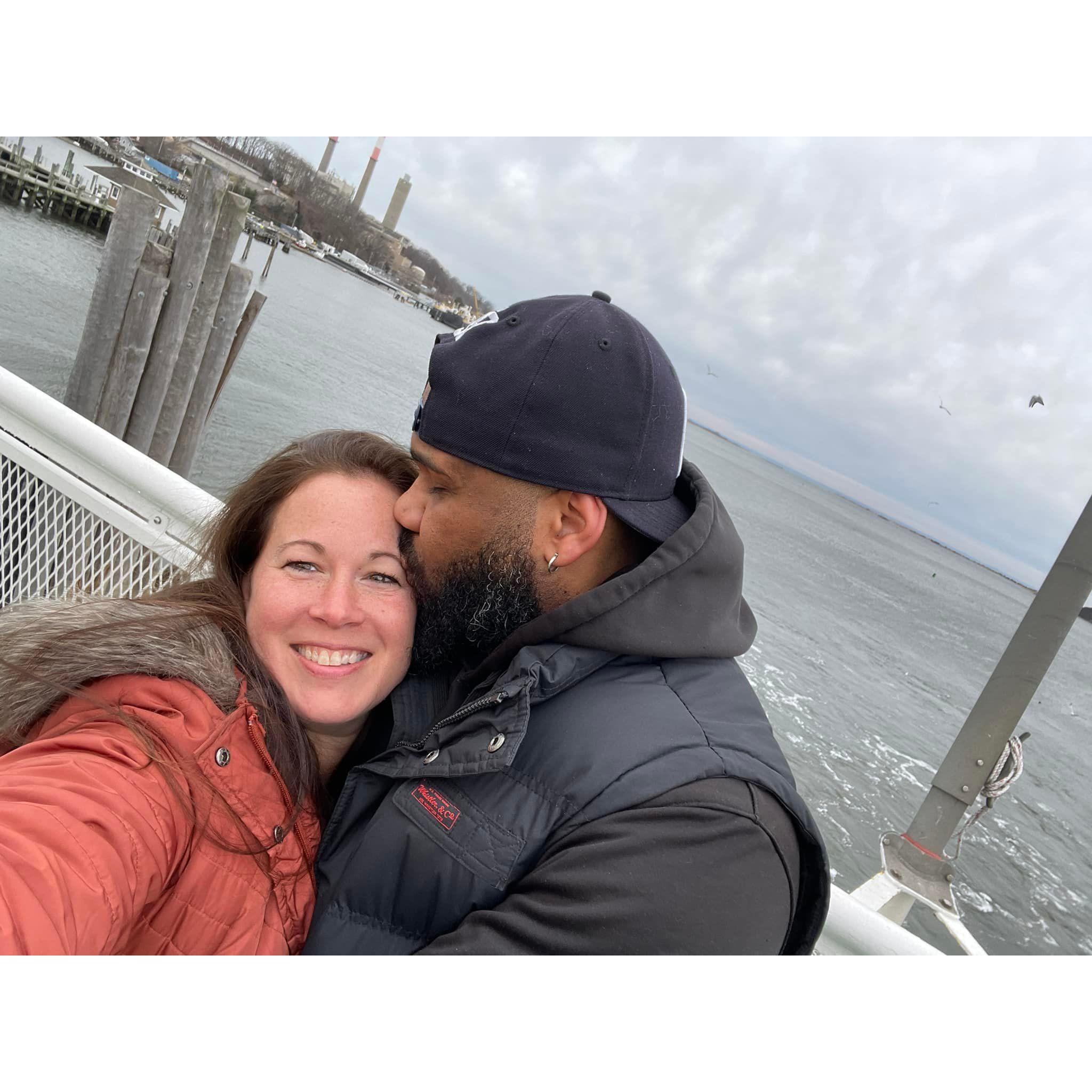 Ferry to Long Island to see Kate's brother Mike, Sabrina, and the kids!