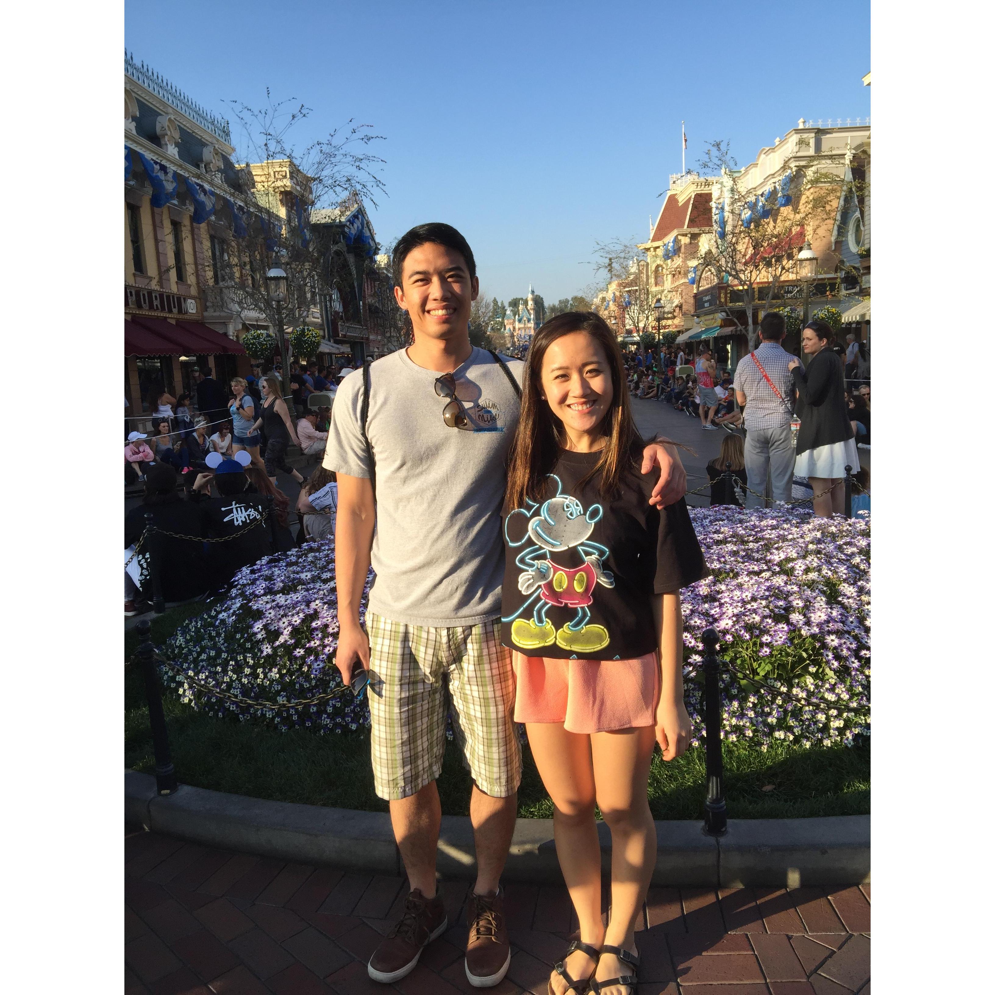 Sabrina took Brandon on a surprise Disneyland trip