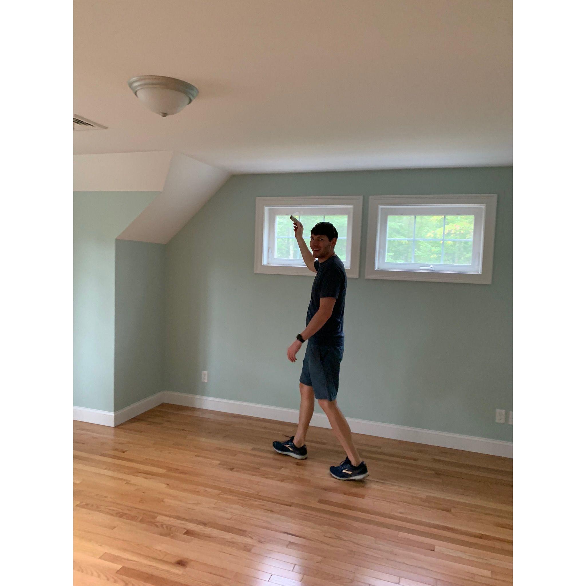Saging the new house before we moved in!
