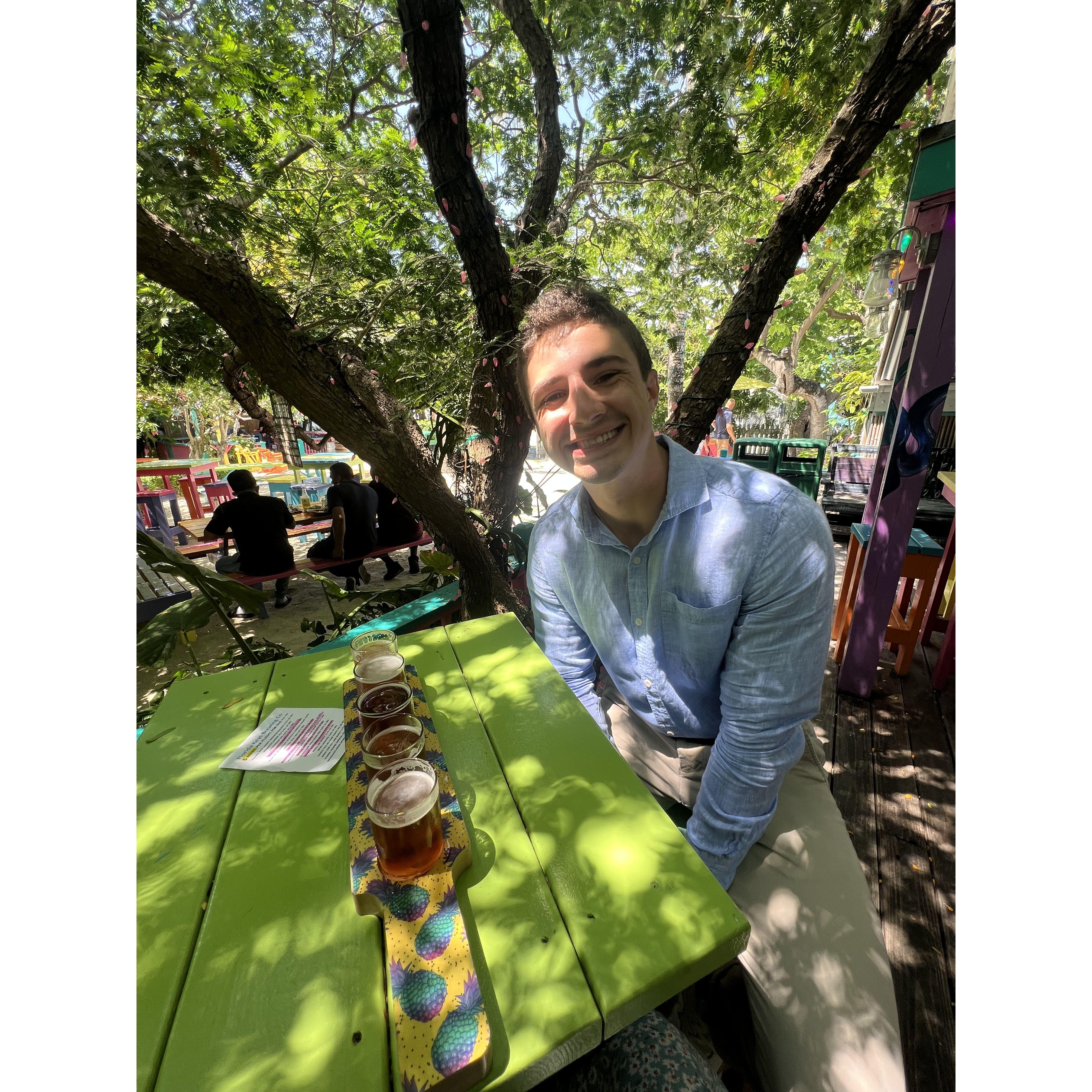 Grabbing a drink on a date for the first time together since Aidan is now 21! It was supposed to just be a regular date...