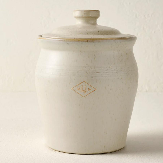 French Grey Canister - Medium